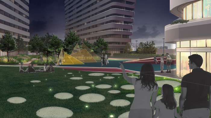 Площа / Територія ЖК 'Kandinsky' - фото №6 Площа / Територія ЖК 'Kandinsky'