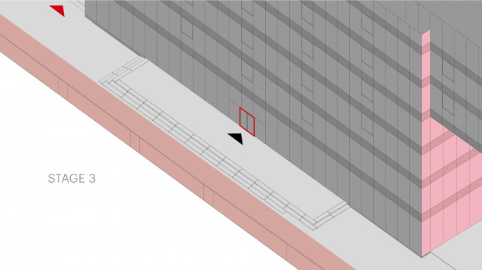 Особливості організації пожежного проїзду вимагали підбір дерев не вище 5,5 метрів для безпечної евакуації людей з нижніх поверхів / Територія академії DTEK 'UNIT.City'