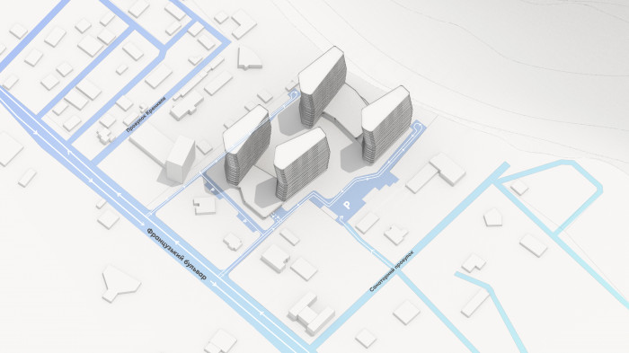 Транспорт / Територія ЖК 'Kandinsky' - фото №1 Транспорт / Територія ЖК 'Kandinsky'