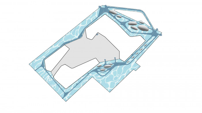 В місцях концентрації людей встановлюємо острівні лави та зони з активностями / Територія ЖК 'Kandinsky' - фото №2 В місцях концентрації людей встановлюємо острівні лави та зони з активностями / Територія ЖК 'Kandinsky'