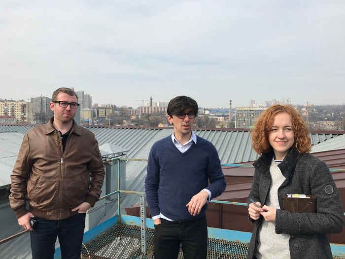 / Внутрішній двір офісу 'Roshen'