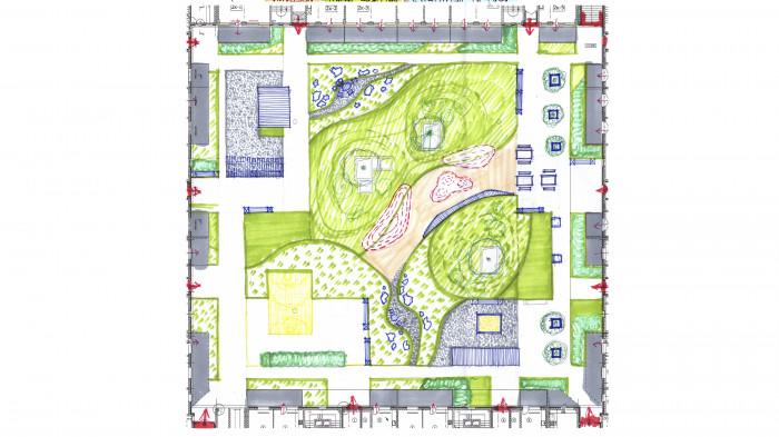 / Двори №3, №9 ЖР 'Rybalsky'