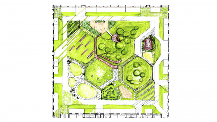 / Двори №3, №9 ЖР 'Rybalsky'