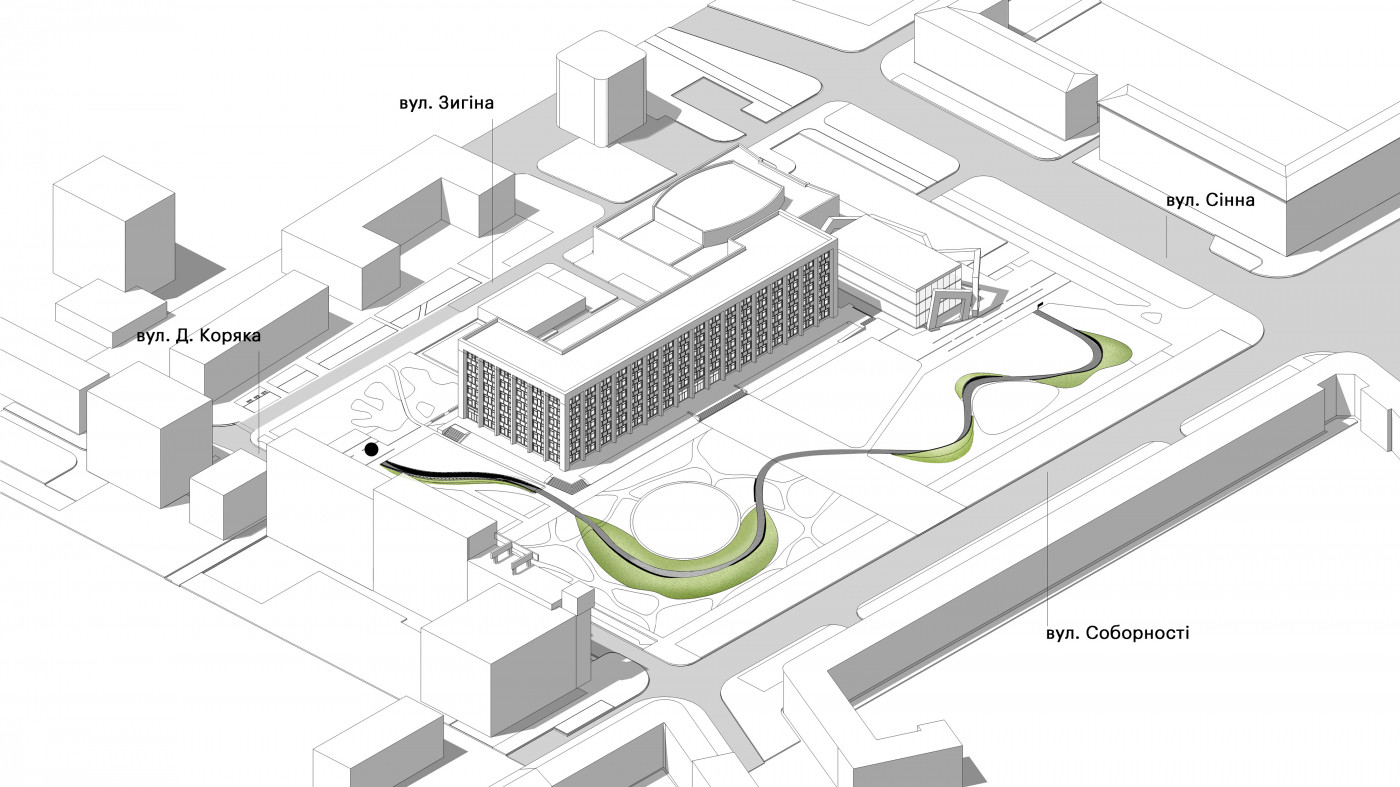 Ключові точки меморіалу Ключові точки меморіалу / 'Територія Майдану' — площа перед будівлею Полтавської ОДА