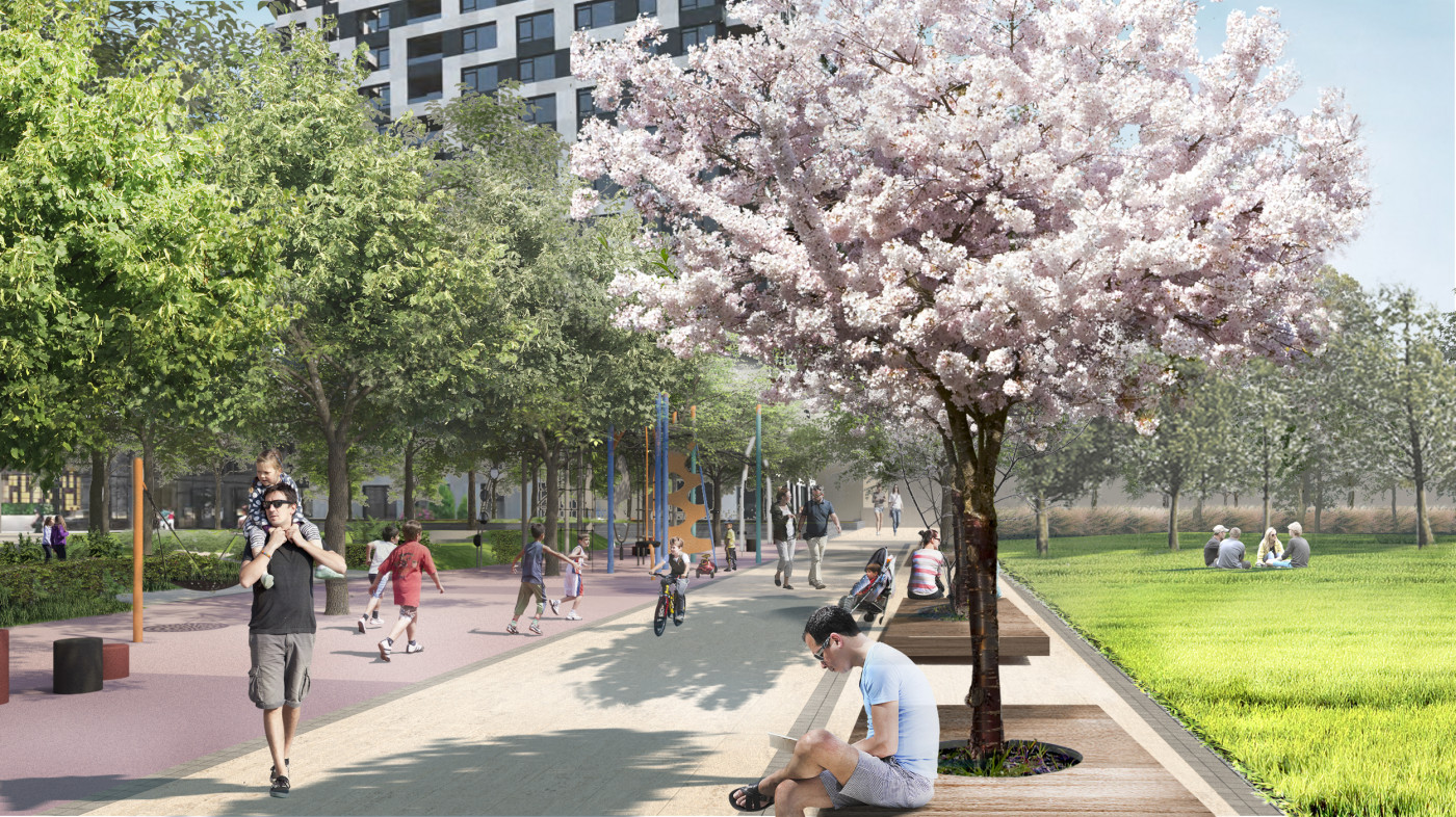 / Територія ЖК Tetris Hall