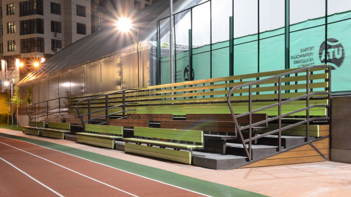 Трибуни на 104 місця / Новопечерська школа - фото №2 Трибуни на 104 місця / Новопечерська школа