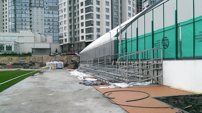 Трибуни на 104 місця / Новопечерська школа - фото №4 Трибуни на 104 місця / Новопечерська школа