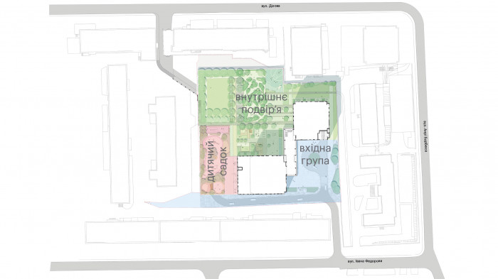 Функціональне зонування / Територія ЖК Tetris Hall