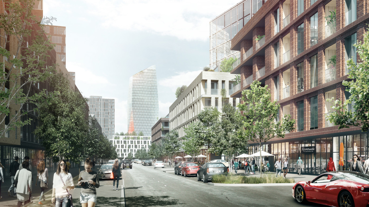 / Житловий район на території озера Беюк-Шор / Житловий район на території озера Беюк-Шор