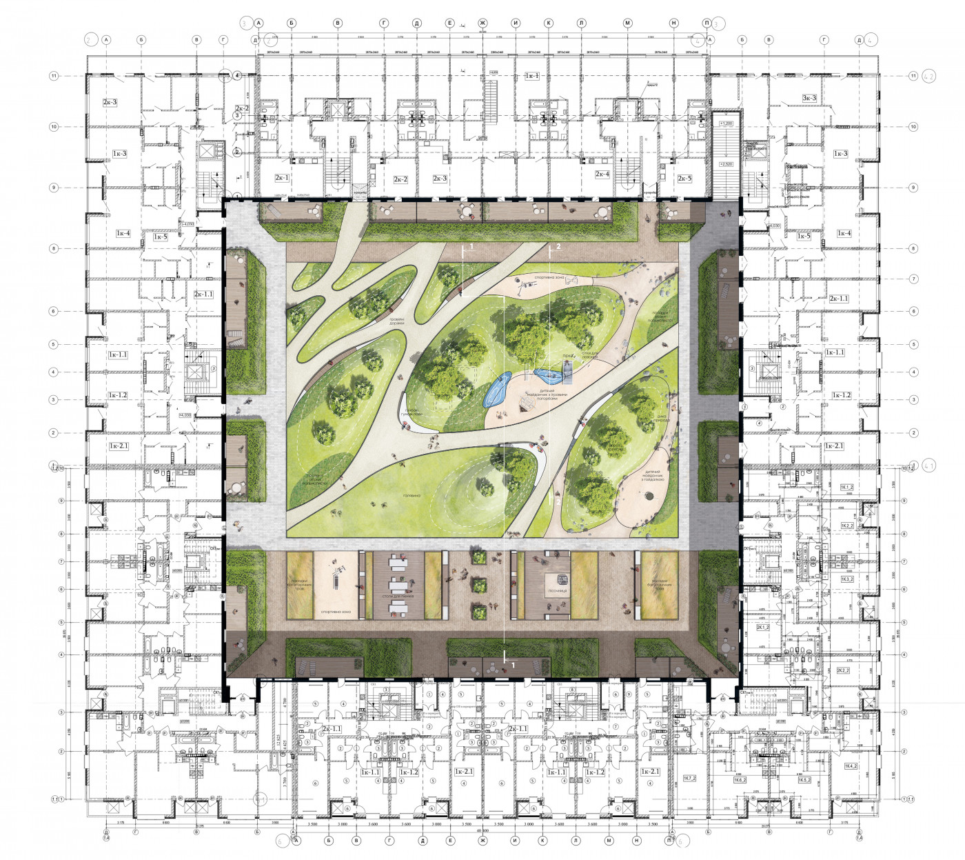 / Двори №3, №9 ЖР 'Rybalsky' / Двори №3, №9 ЖР 'Rybalsky'