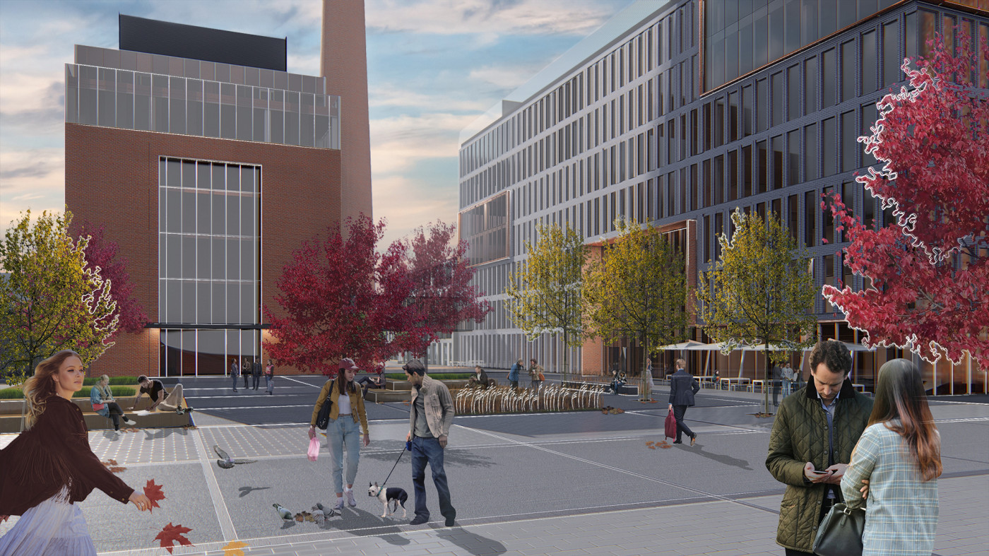 Центральна площа — серце інноваційного середовища 'Unit.City' Центральна площа — серце інноваційного середовища 'Unit.City' / Event plaza 'UNIT.City'