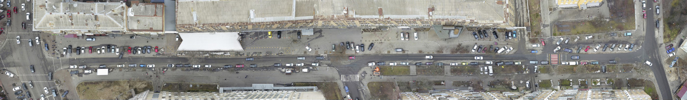 Аерофотозйомка вулиці / Вулиця Івана Федорова