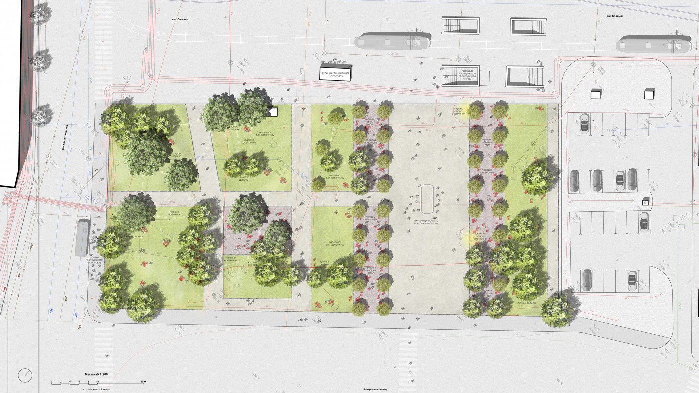 / Garden #3 Renovation, Kontraktova Square