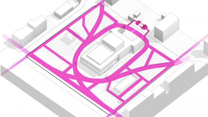 Поєднання пішохідних зв'язків / Театральна площа