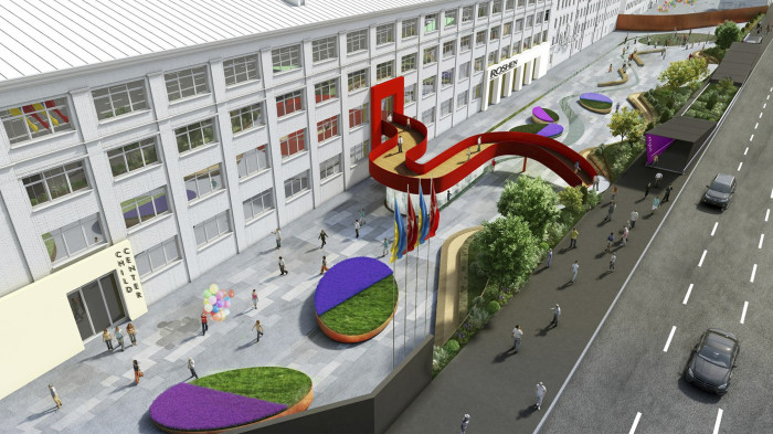 / Roshen Office Courtyard