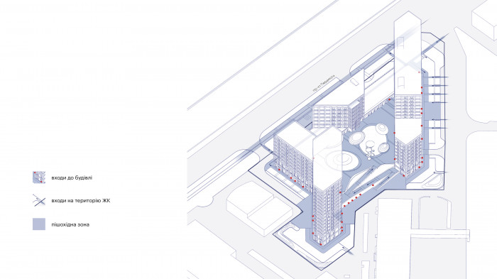 / 67 Peremohy Avenue – Podium & Streetscape Landscape