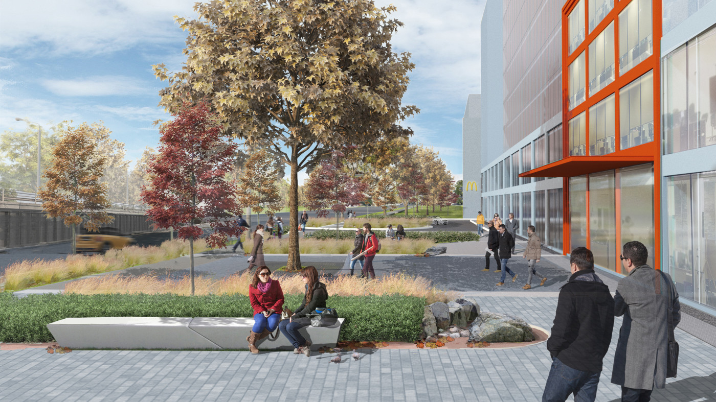 / 67 Peremohy Avenue – Podium & Streetscape Landscape