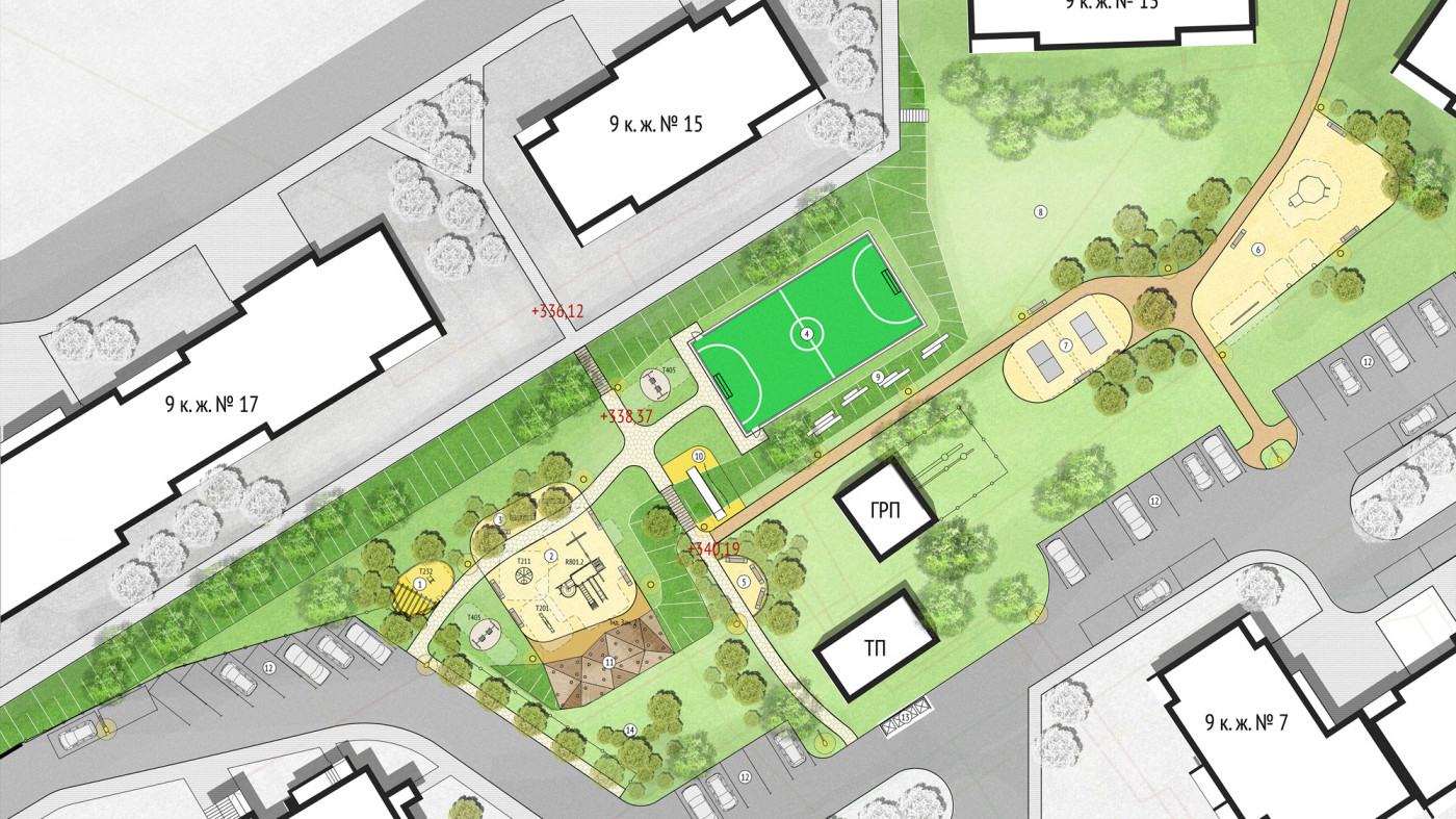 / Yard reconstruction