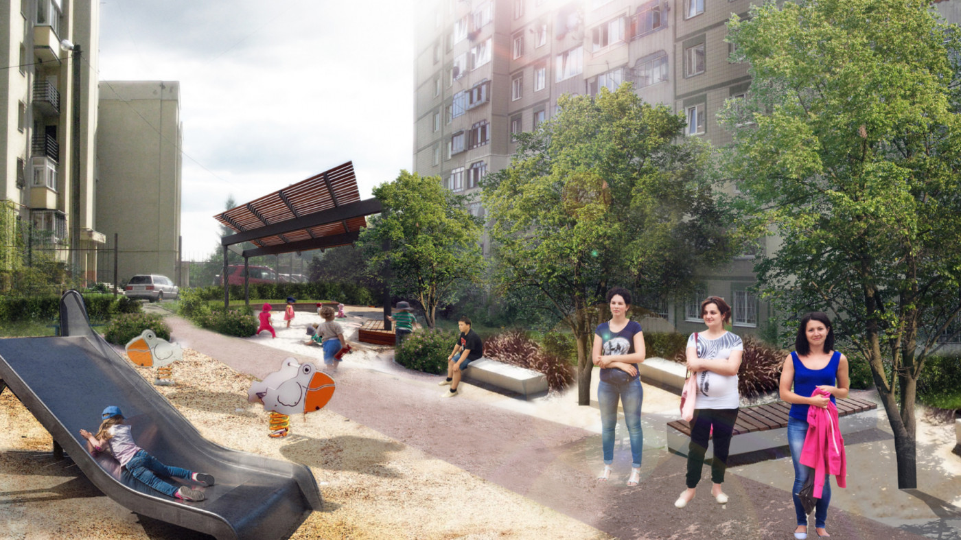 / Yard reconstruction