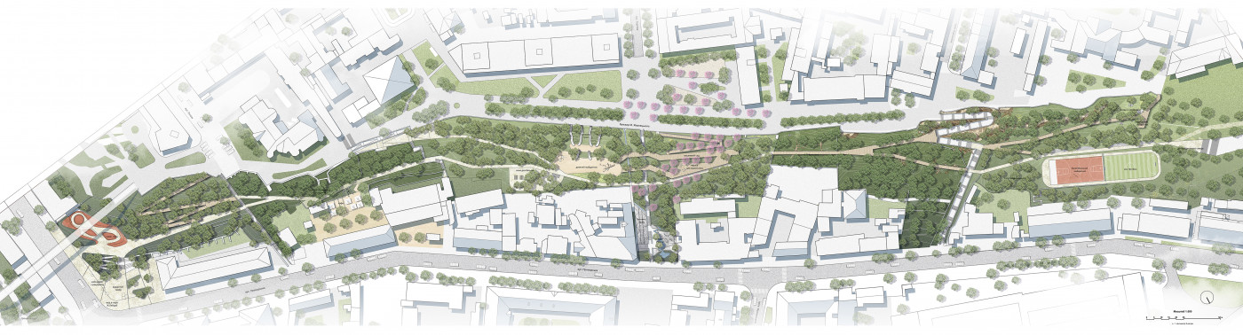 Генеральний план Генеральний план / Парк Жанни Лябурб