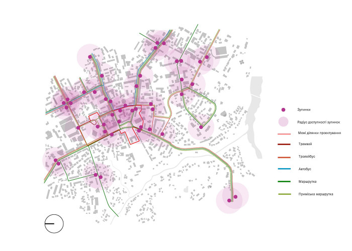 Мережа зупинок громадського транспорту / Майдан Соборний - фото №5 Мережа зупинок громадського транспорту / Майдан Соборний