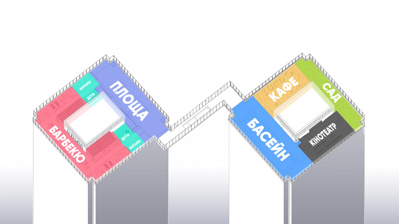 / Дах ЖК 'Tetris Hall' / Дах ЖК 'Tetris Hall'