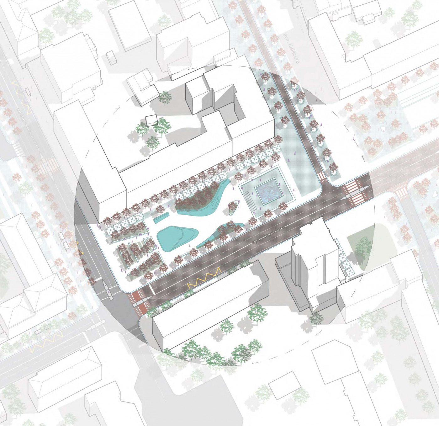 / Soborny & Peremohy Squares – Reconstruction Concept / Soborny & Peremohy Squares – Reconstruction Concept