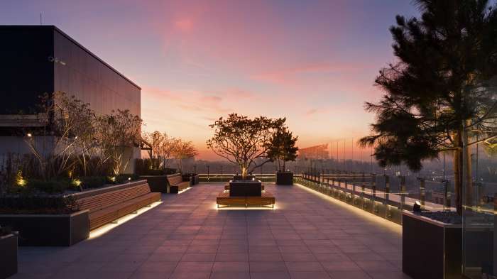 / Tetris Hall – Rooftop Garden