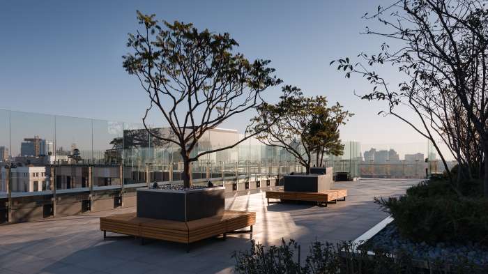 / Tetris Hall – Rooftop Garden