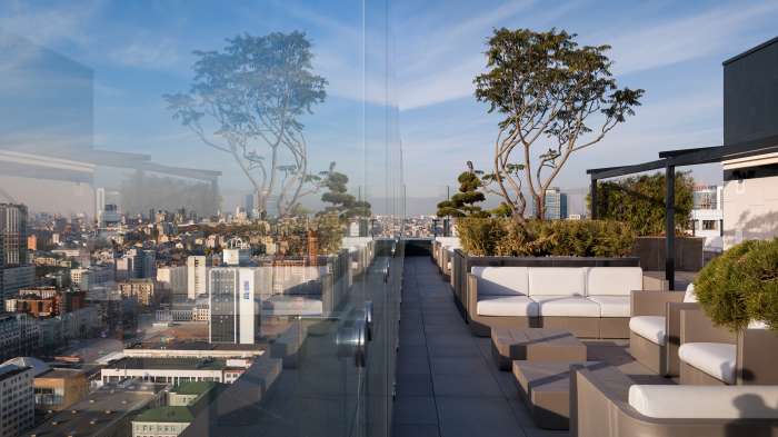 / Tetris Hall – Rooftop Garden