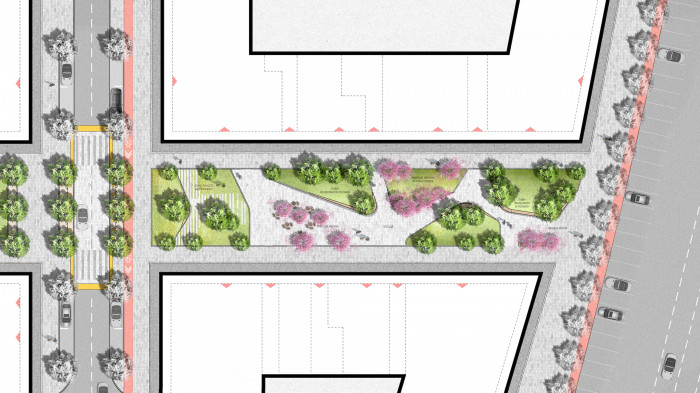 / Пішохідний бульвар ЖР 'Rybalsky'