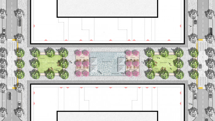 / Пішохідний бульвар ЖР 'Rybalsky'