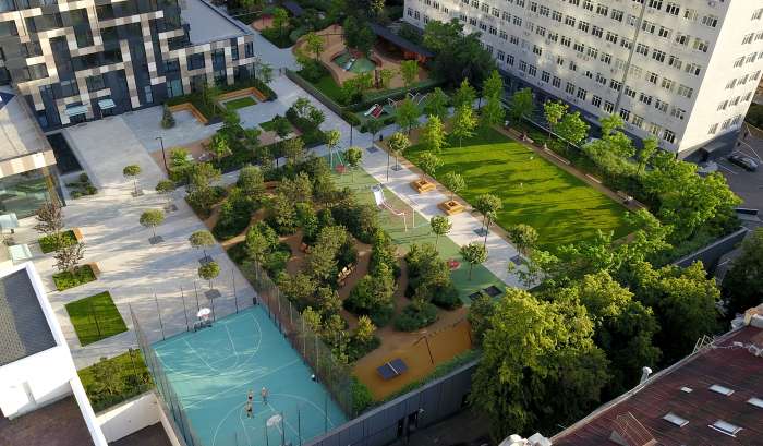 / Tetris Hall – Podium Landscape