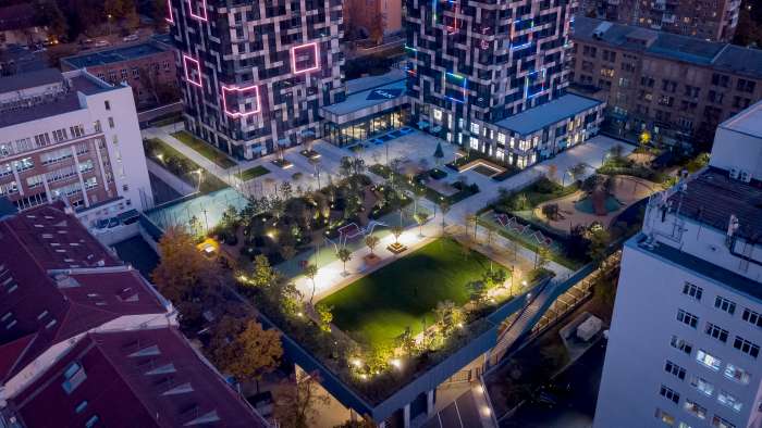 / Tetris Hall – Podium Landscape