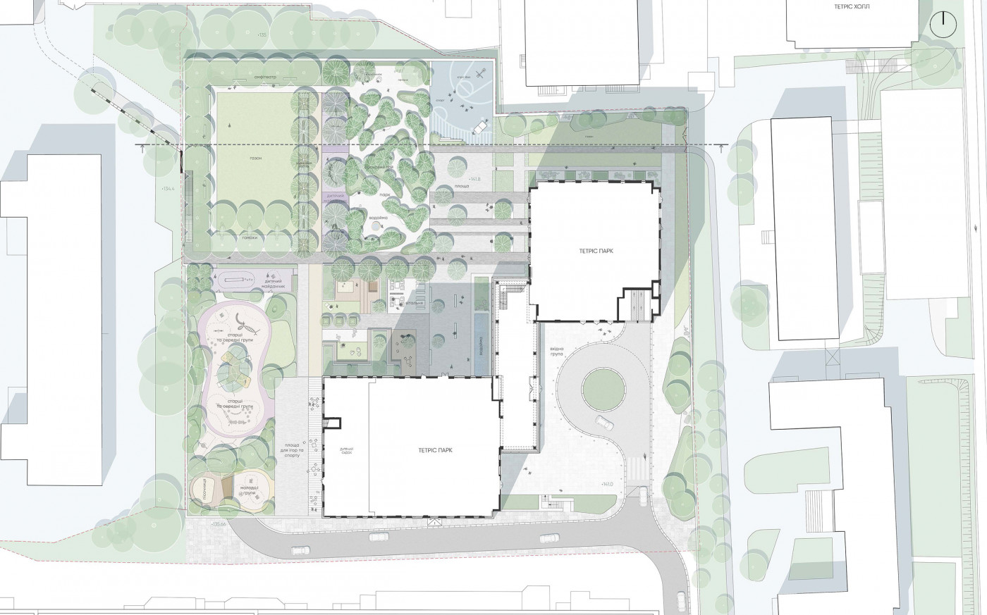 / Tetris Hall – Podium Landscape / Tetris Hall – Podium Landscape