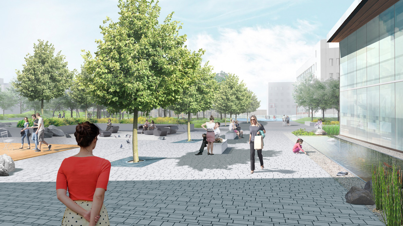 / Tetris Hall – Podium Landscape / Tetris Hall – Podium Landscape