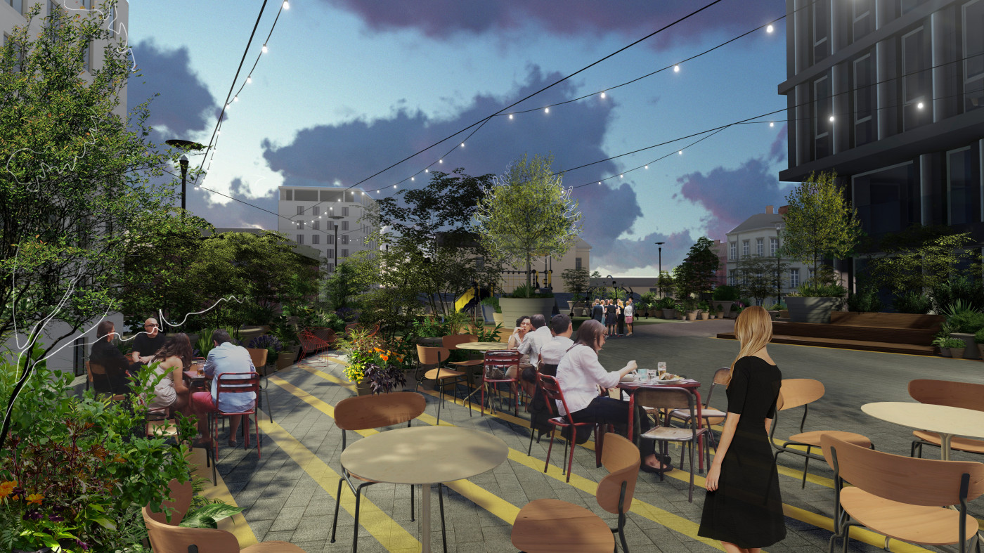 / Внутрішнє подвір'я ЖК  'CHICAGO Central House ' / Внутрішнє подвір'я ЖК  'CHICAGO Central House '