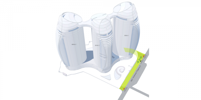 Вулиця на відмітці -6.500 / Територія ЖК 'Taryan Towers'