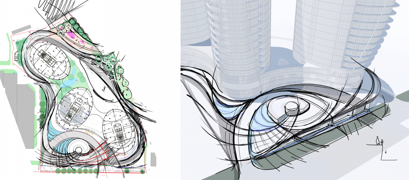 Ескізи / Територія ЖК 'Taryan Towers'