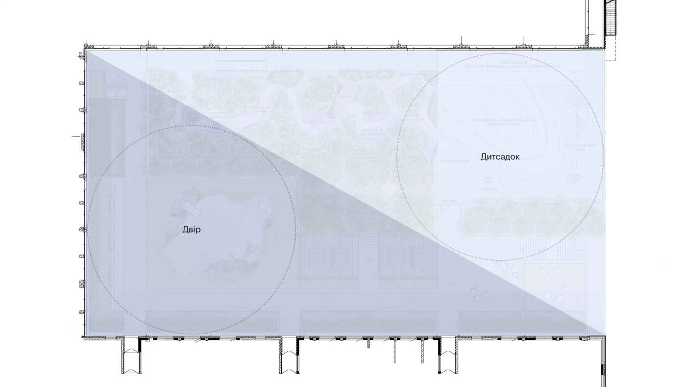 / Центр розвитку дитини 'Rybalsky family port' та двір №5