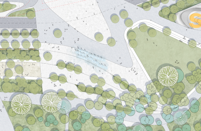 Фрагмент генплану / Концепція розвитку вулиці Молдовської