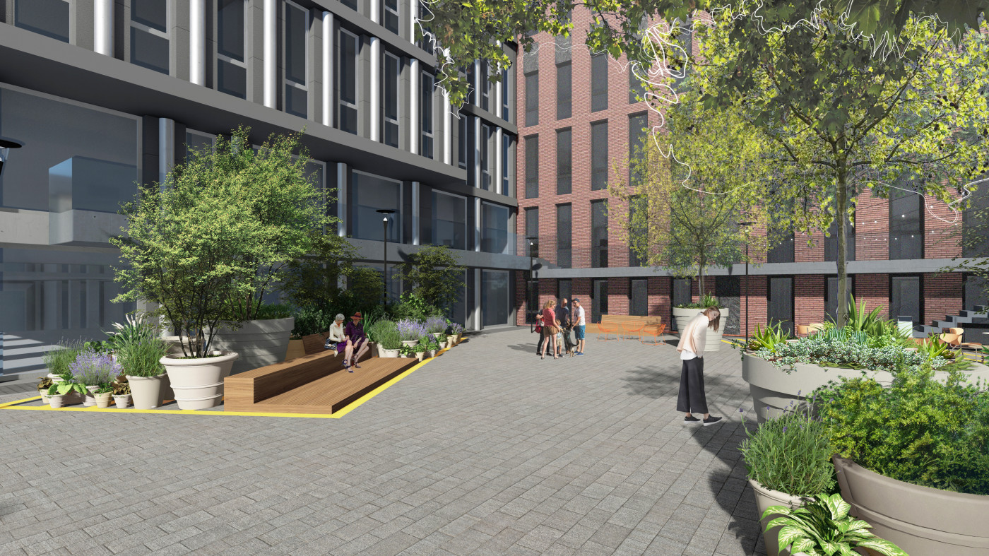 / Courtyard at 44 Antonovycha Street / Courtyard at 44 Antonovycha Street