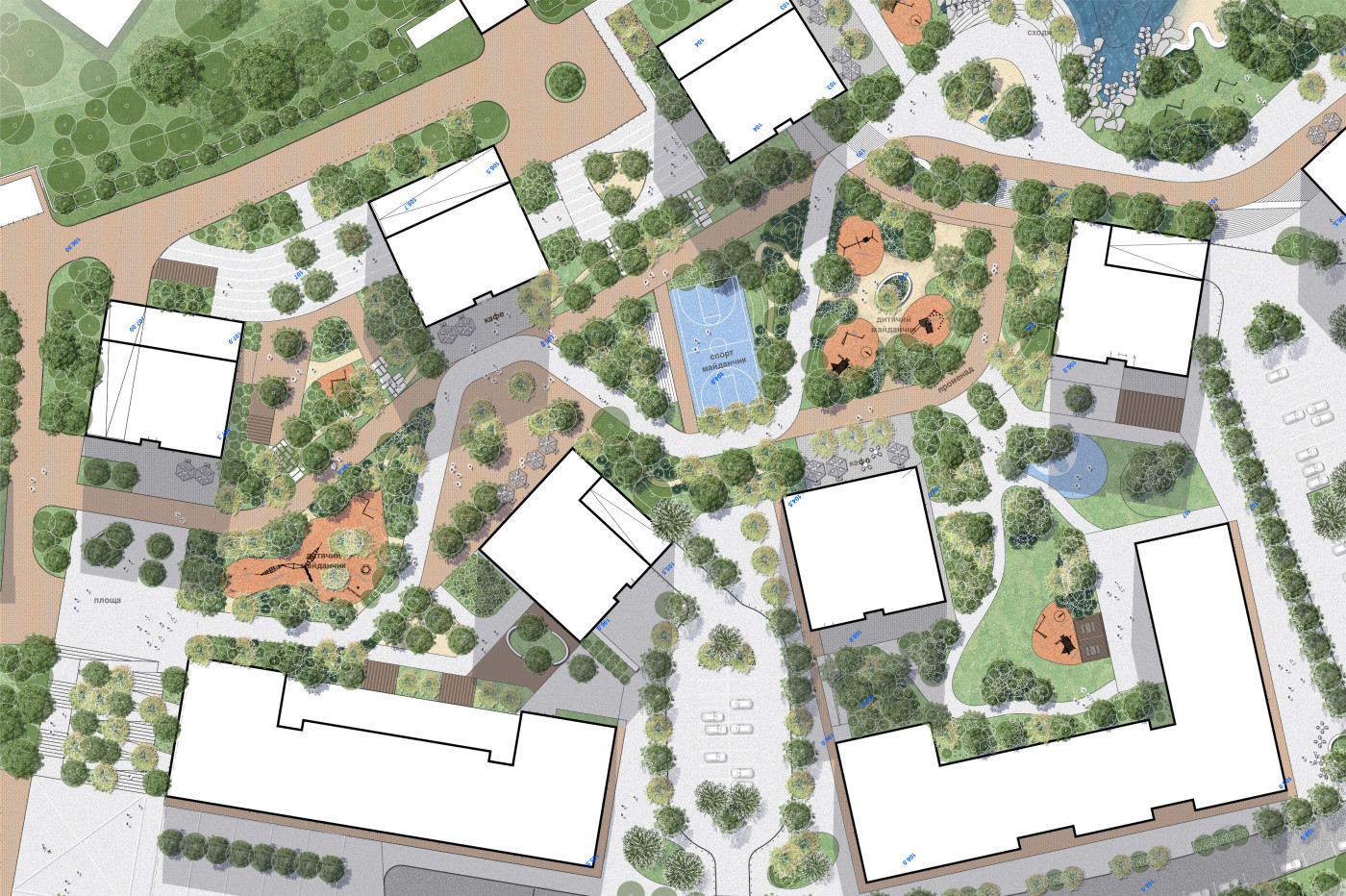 Fragment of the Master Plan / Richert & Park – Residential Landscape