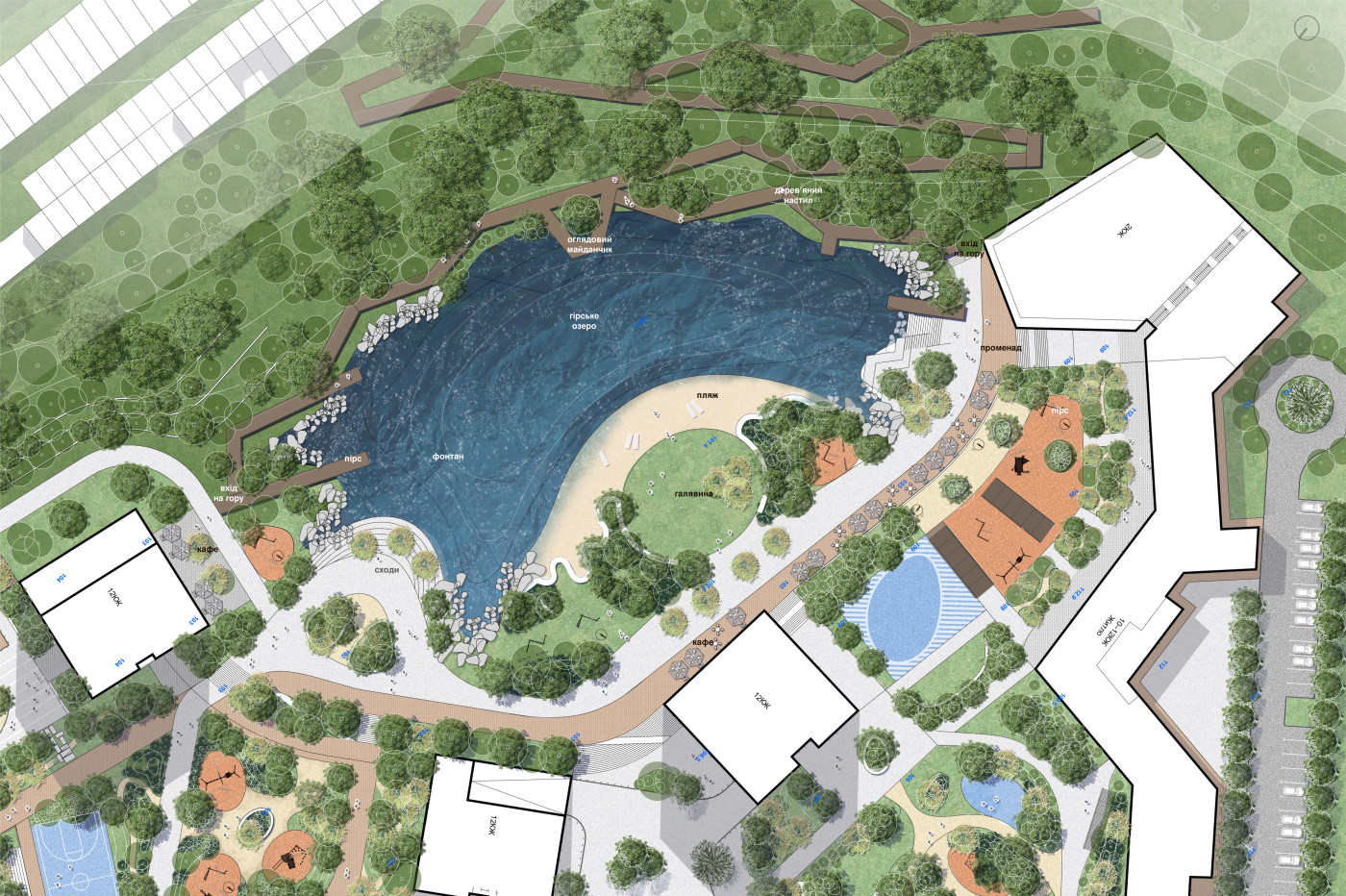 Fragment of the Master Plan / Richert & Park – Residential Landscape