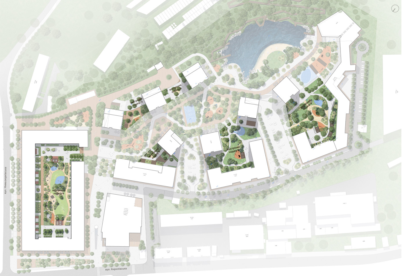 Fragment of the Master Plan / Richert & Park – Residential Landscape