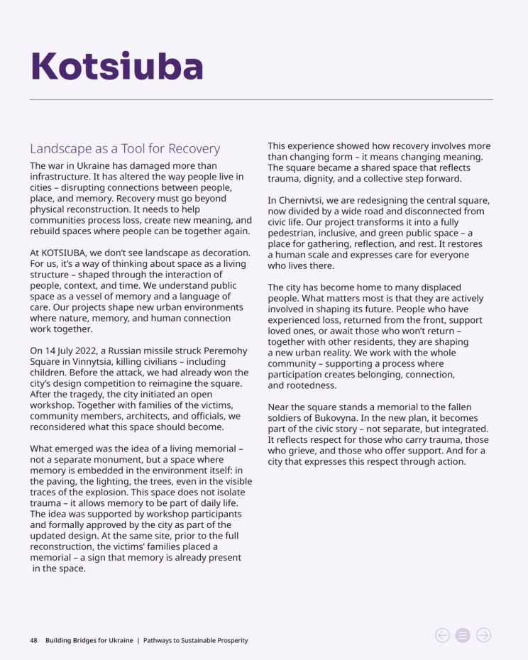 Розворот KOTSIUBA у розділі Business Spotlight Розворот KOTSIUBA у розділі Business Spotlight